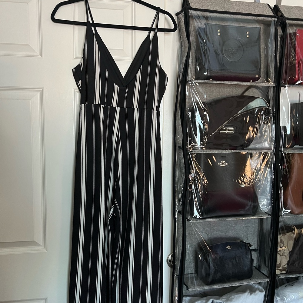 Full length Striped Jumpsuit